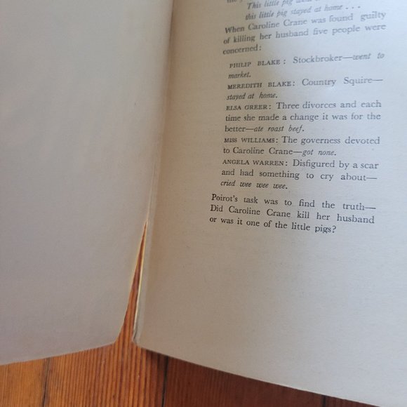 Vintage Agatha Christie - Five Little Pigs 1960 - Picture 4 of 5